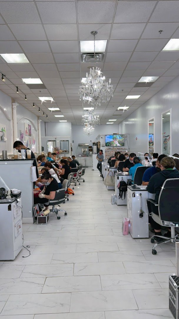 Manicure stations arranged for walk-in appointments.