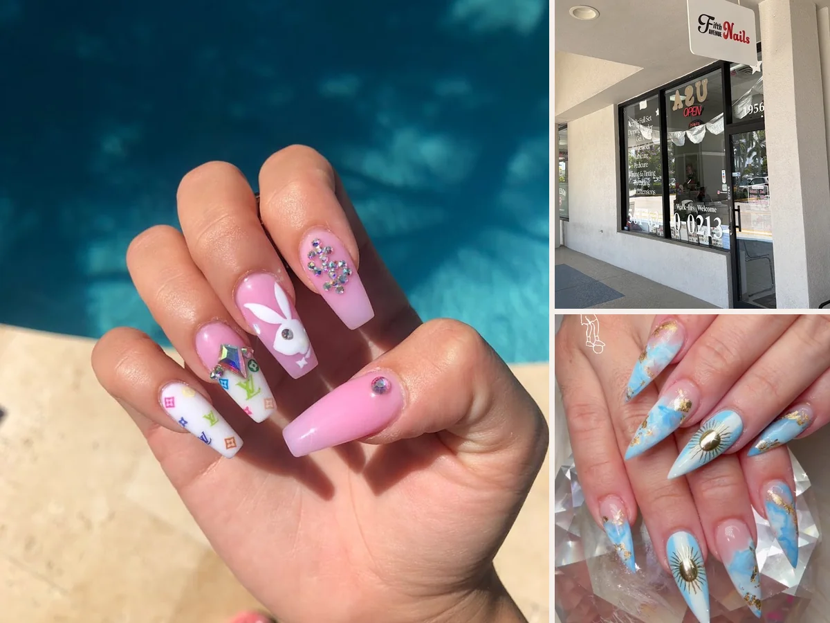 Manicure stations arranged for walk-in appointments.